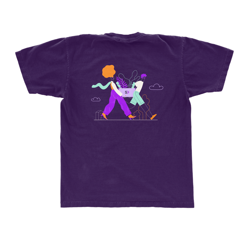 Seekout Women's Purple T-Shirts - image1